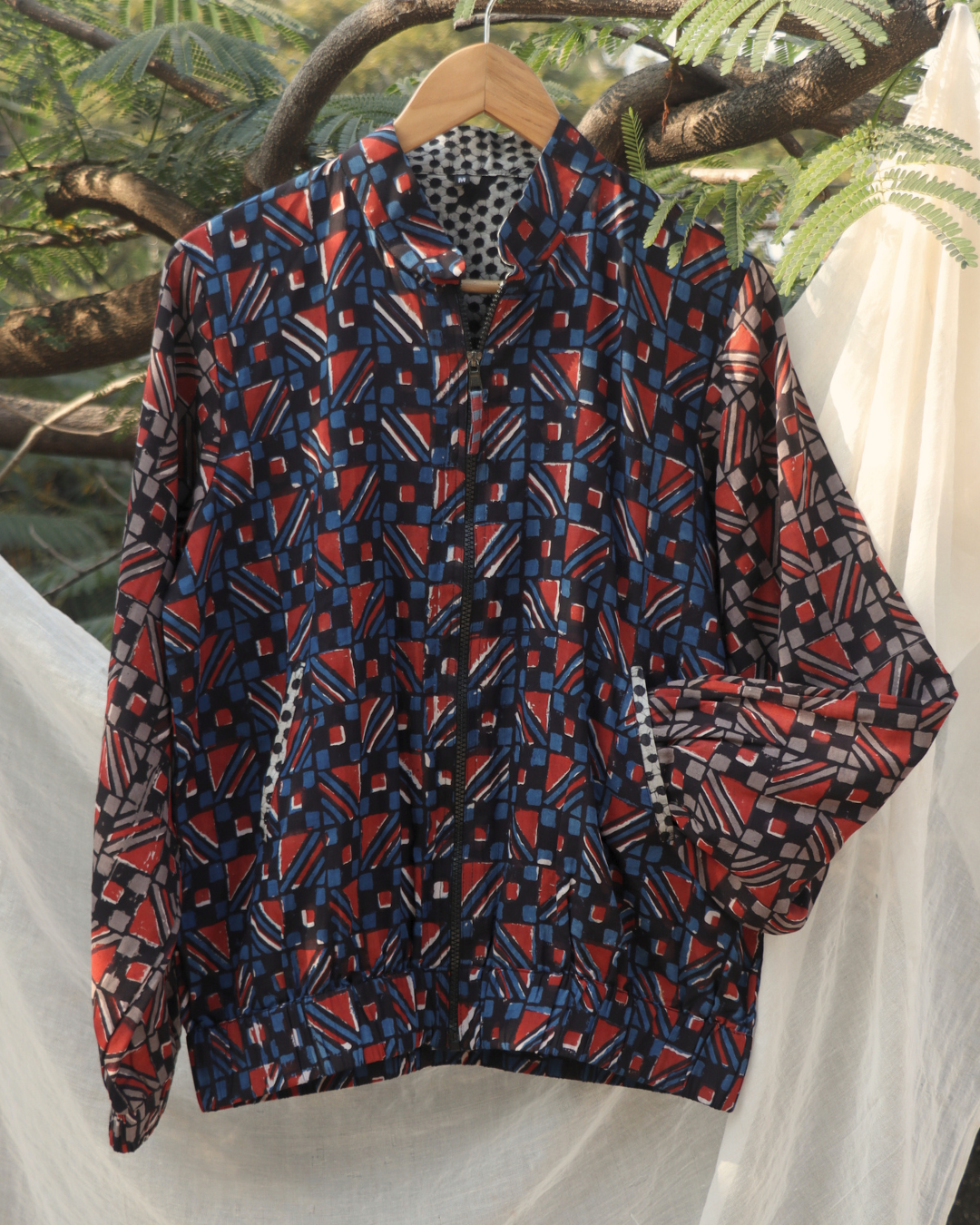 Chic Mosaic Bomber Blues