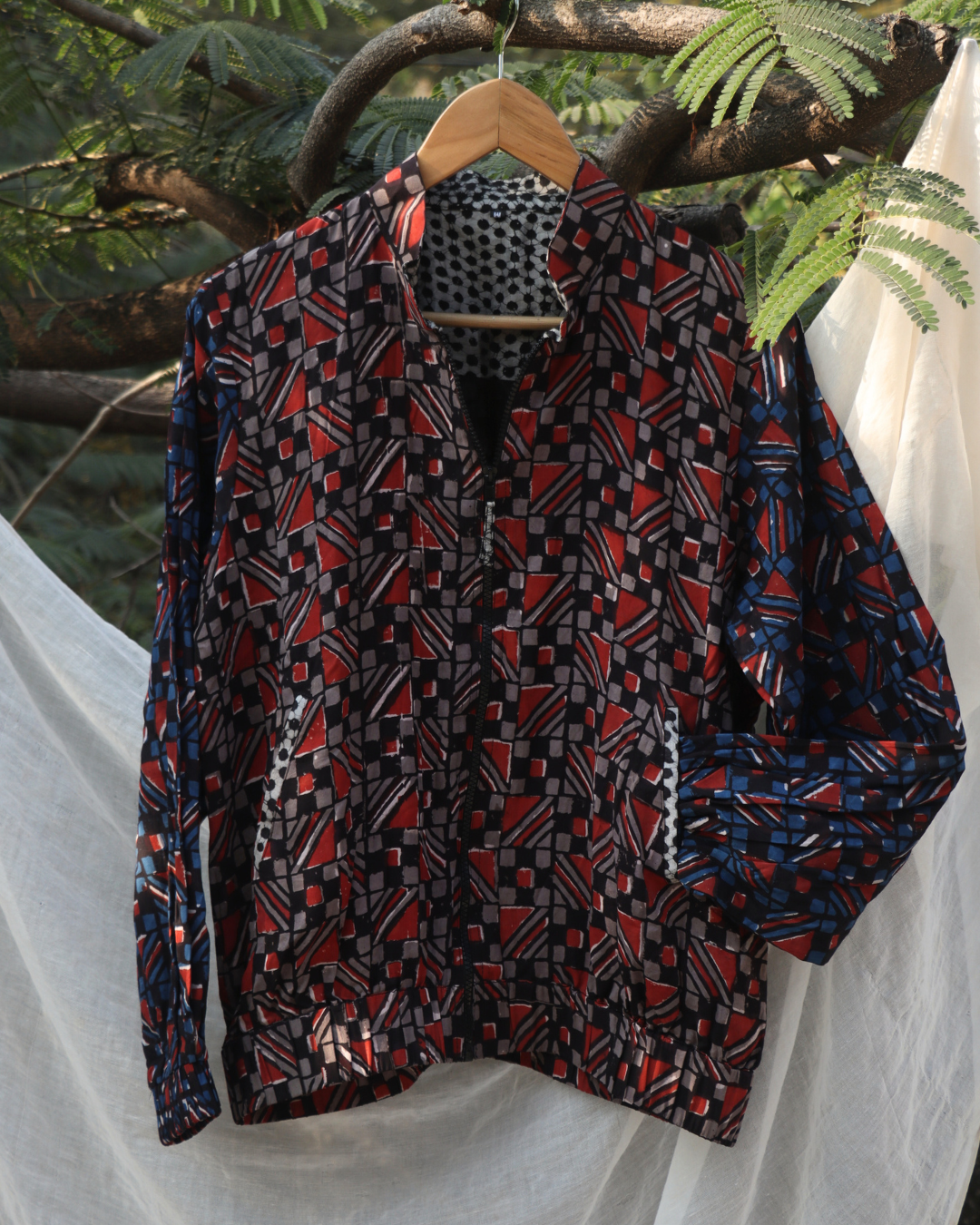 Chic Mosaic Bomber Blues