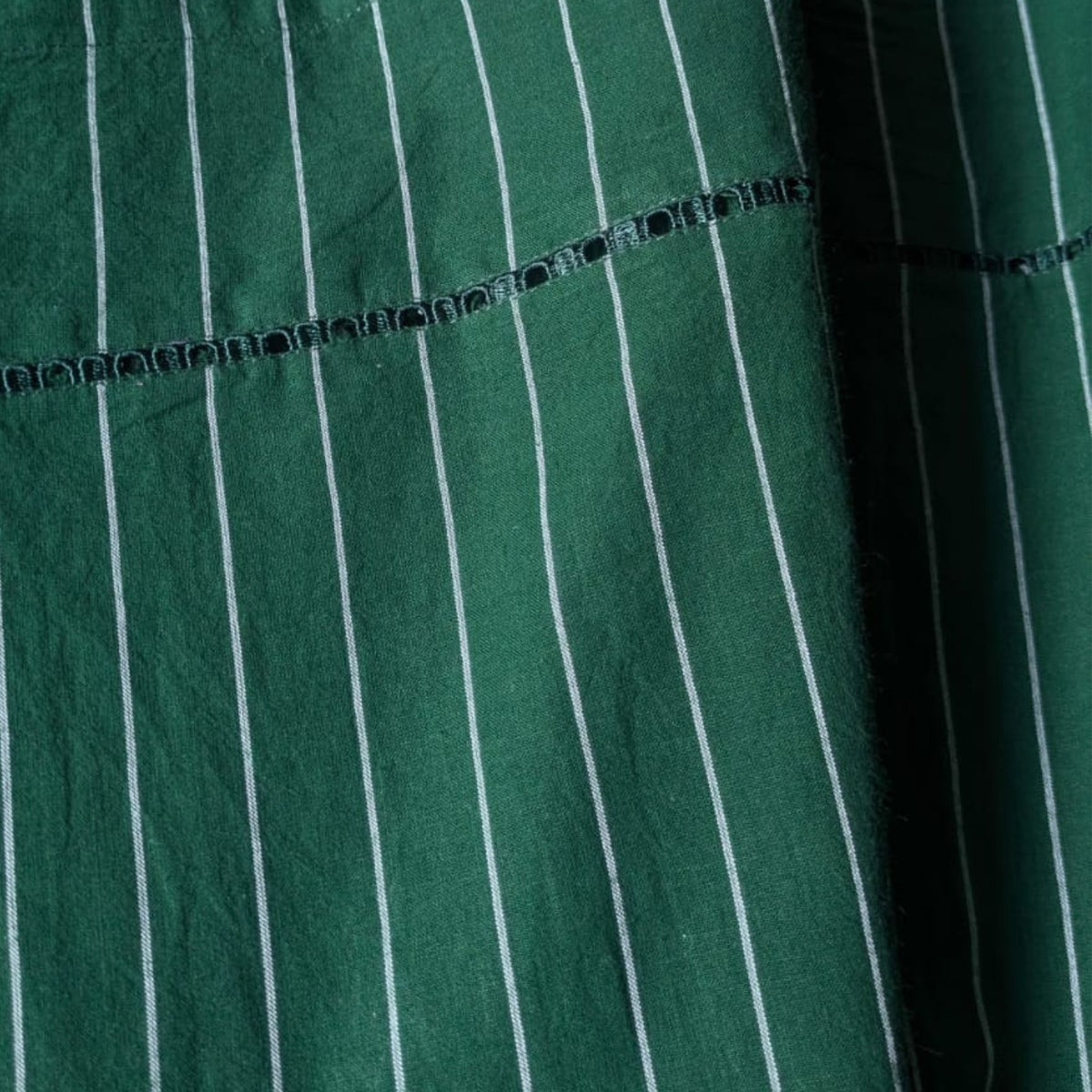 Forest Pinstripes Midi Skirt