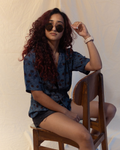 Indigo Bloom shirt