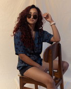 Indigo Bloom shirt
