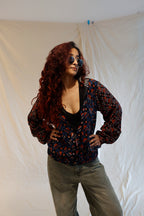 Chic Mosaic Bomber Blues