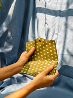 Green square Battua wallet