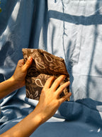 Grey Paisley Battua Wallet