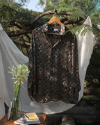 Classic Black Ajrak Modal Shirt